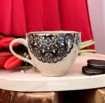 Kubek w koronki  toczony na kole 300 ml 2/03 