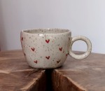 Kubeczek lepiony ręcznie, serduszka, 100 ml 85/03