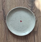 Spodek z gliny w kropeczki  serduszko118/03