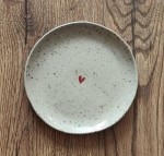 Spodek z gliny w kropeczki  serduszko116/03