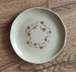 Spodek z gliny w kropeczki  tulipany 114/03