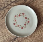 Spodek z gliny w kropeczki  tulipany 112/03