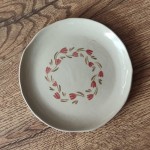 Spodek z gliny w kropeczki  tulipany 111/03