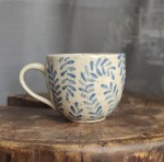 Kubek w listki  toczony na kole 300 ml 7/04