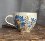 Kubek w kwiaty  toczony na kole 300 ml 9/04