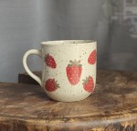 Kubek w TRUSKAWKI toczony na kole 200 ml 21/04