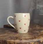 Kubek w SERDUSZKA toczony na kole 130 ml 26/04