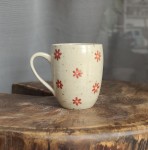 Kubek w KWIATUSZKI toczony na kole 130 ml 27/04